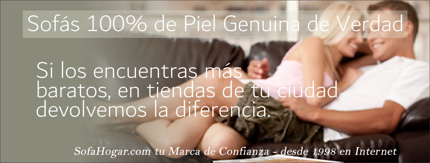 SOFAS PIEL NATURAL GENUINA